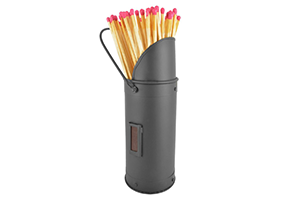 Match Holder and Matches – Black