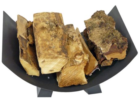 Crescent Log Tray (Black)