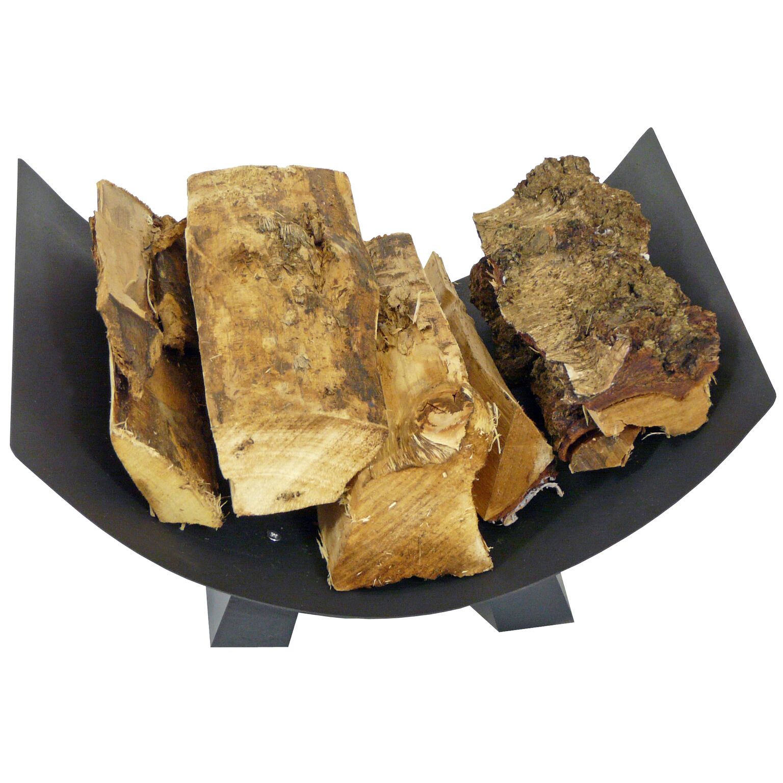 Crescent Log Tray (Black)