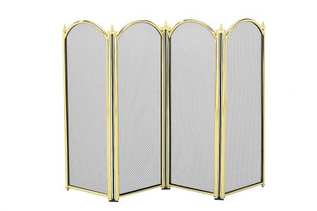 Dynasty 4 Fold Fireguard (Brass)