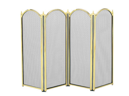 Dynasty 4 Fold Fireguard (Brass)