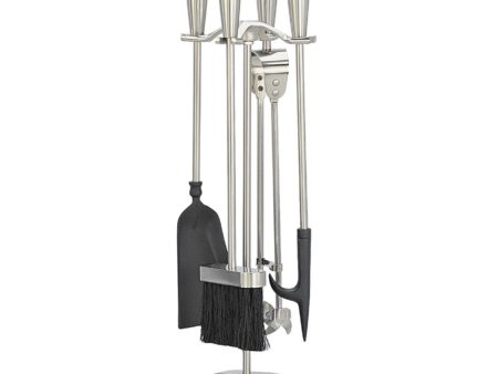 Ellipse Fireplace Companion Set (Pewter)