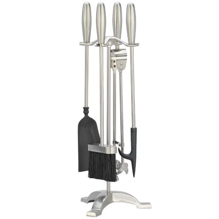 Ellipse Fireplace Companion Set (Pewter)