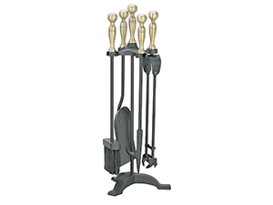 Manor Fireplace Companion Set Black Antique Zigis Fireplaces