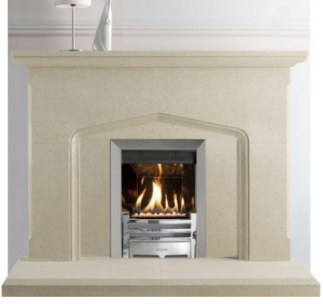Berkeley stone fireplace