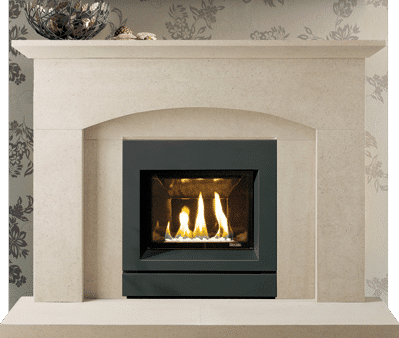 Ludlow stone fireplace