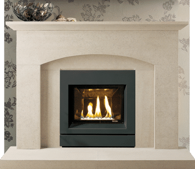 Ludlow stone fireplace