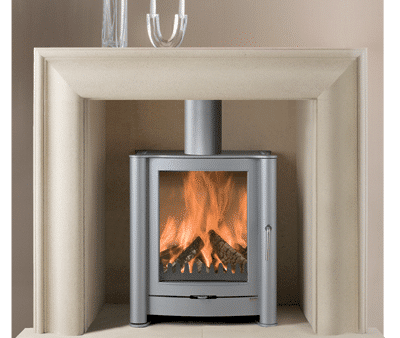 Walden stone fireplace