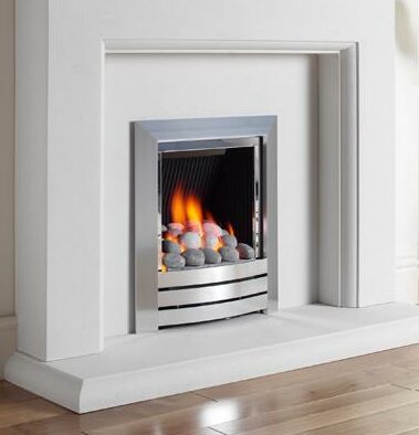 Kinder Camber Black - Contemporary Living Flame Effect Gas Fire-0