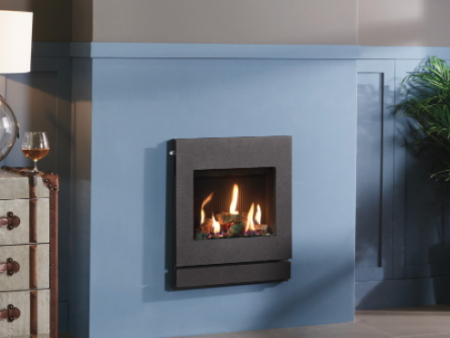 Gazco Logic™ HE Designio2 Steel with log effect