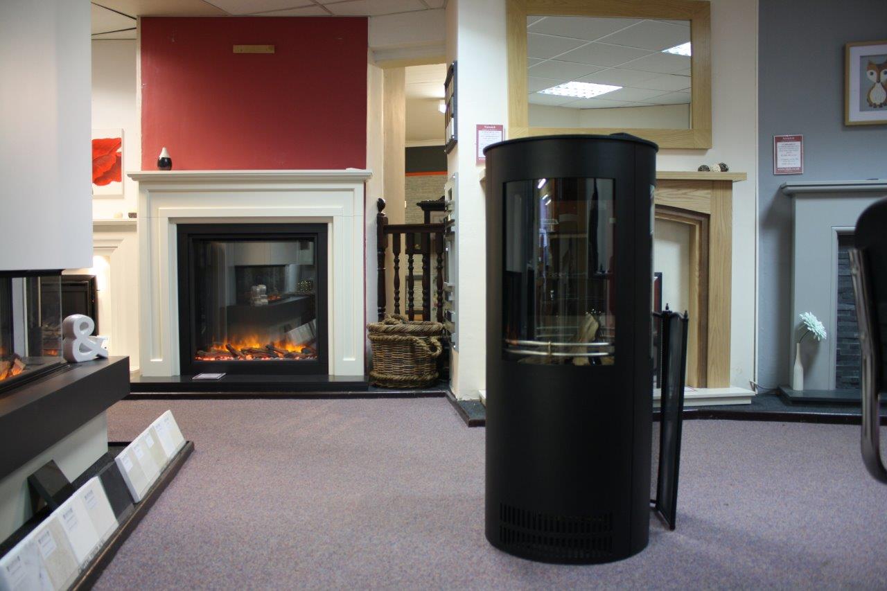 Oak Stoves Serenita Grand Electric Fire With Side Windows Norwich