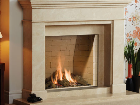 Natura Wirdum Limestone Fireplace