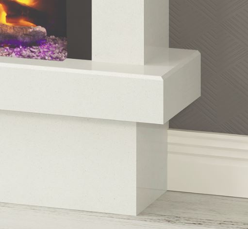 Imperio floor standing electric fire bottom detail