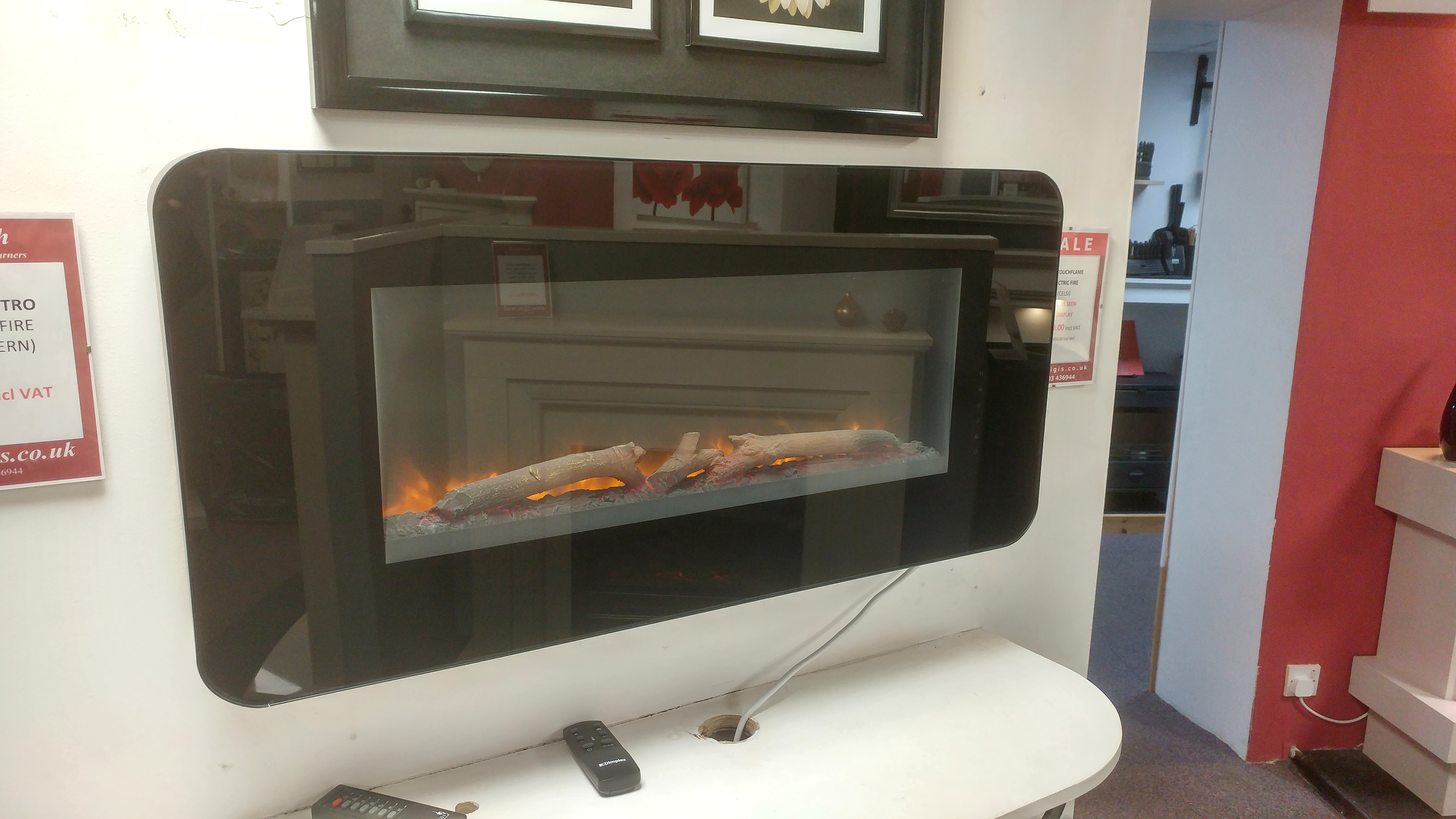 Celsi Touchflame Hang On Wall Electric Fire Norwich Zigis