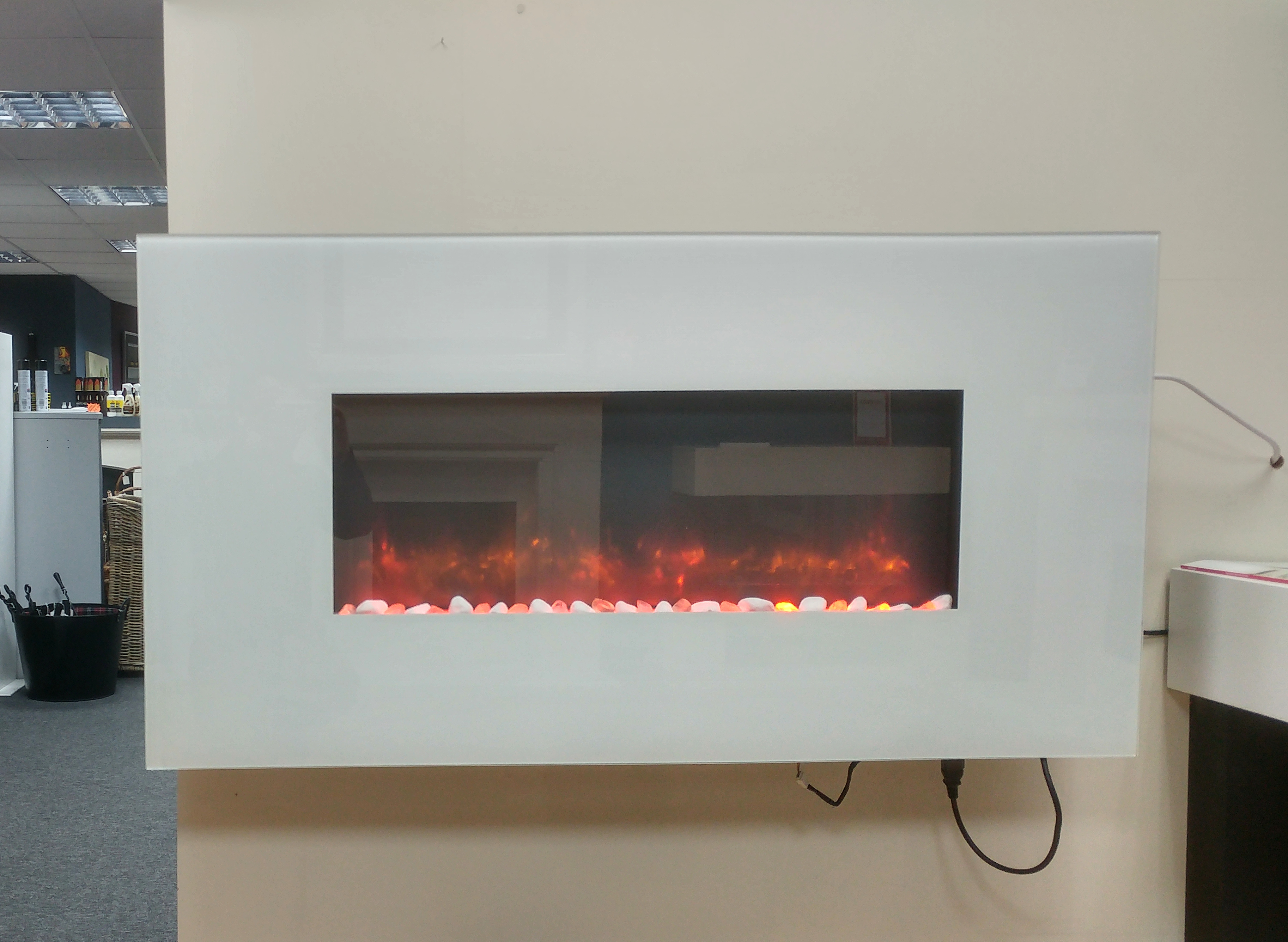 Gazco Radiance 70w In White Hang On Wall Electric Fire Halstead
