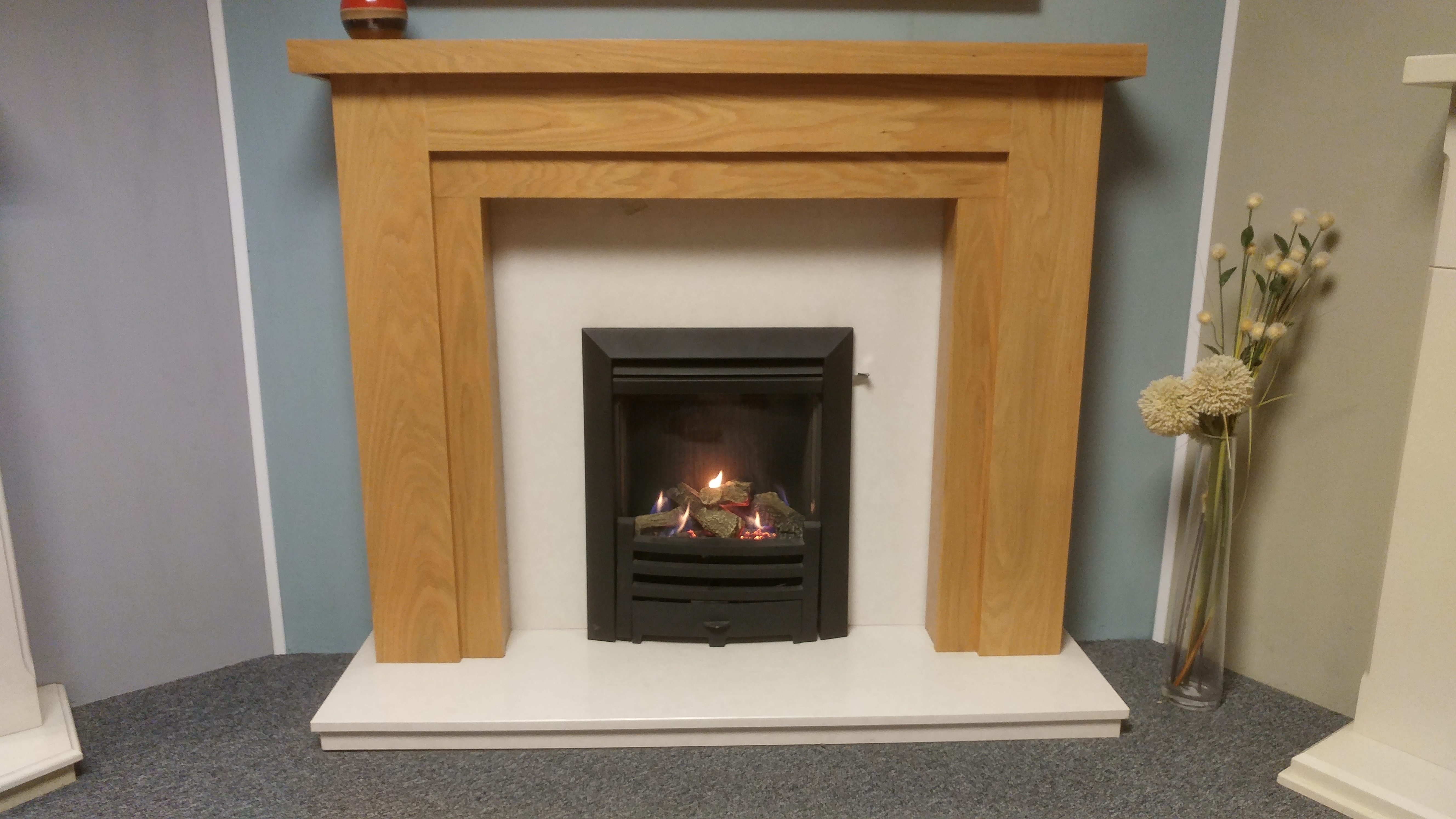 Trent Fireplaces 54 Benidorm Mdf Surround In Clear Oak Finish