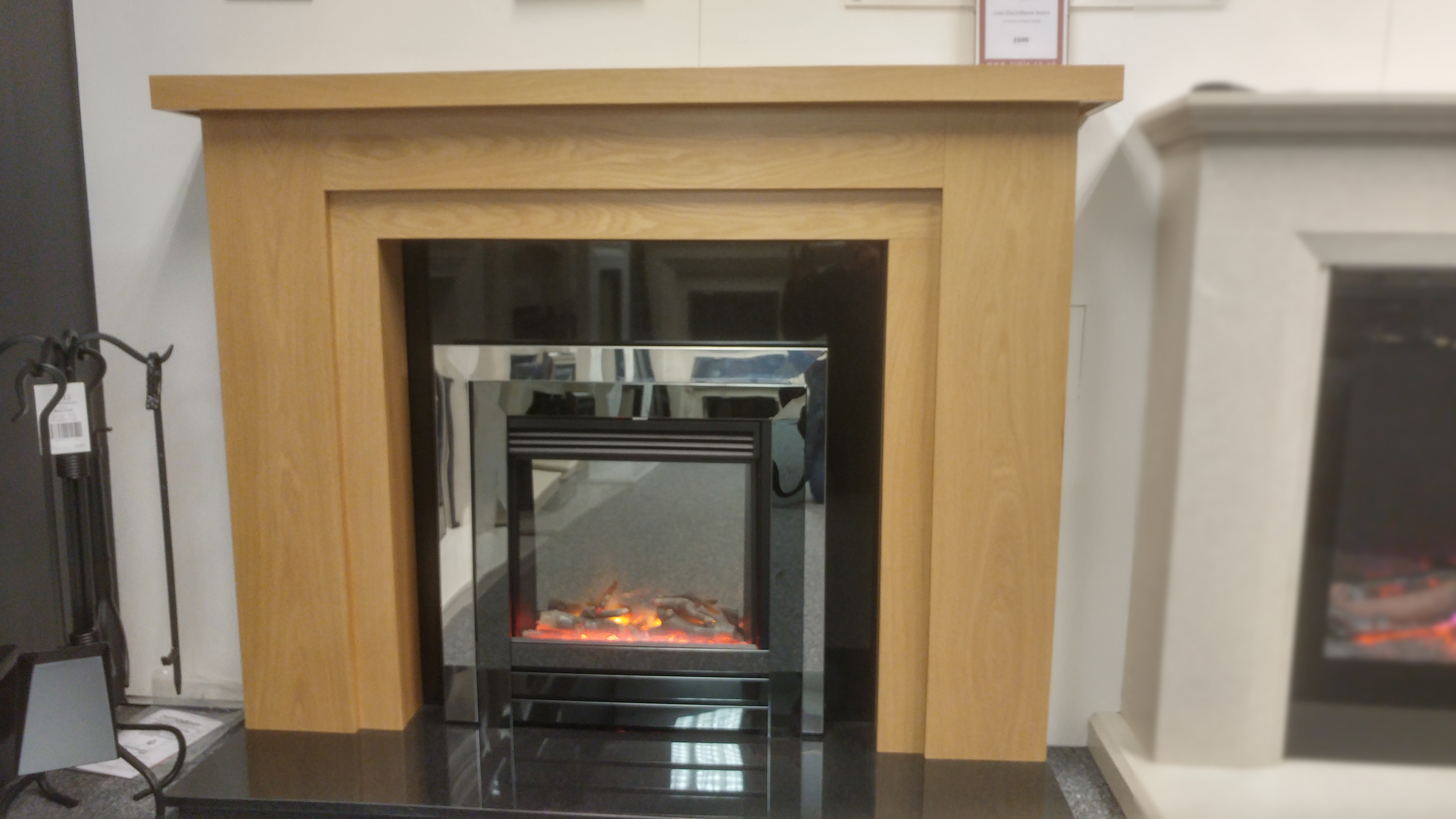 Trent Fireplaces 57 Benidorm Surround In Clear Oak With Extra