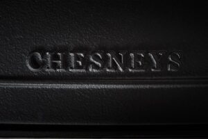Chesneys Garden Party Outdoor Fire logo detail