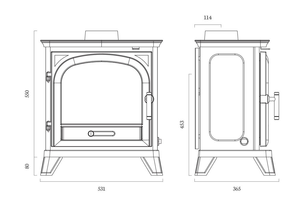 avebury-stove-dimensions avebury stove dimensions