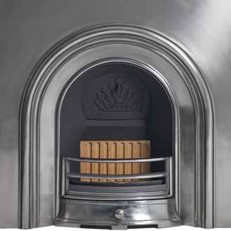 Wandsworth 16” Full Polished with Deeper Solid Fuel Back