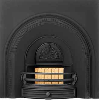 Westoning 16” Black with Deeper Solid Fuel Back