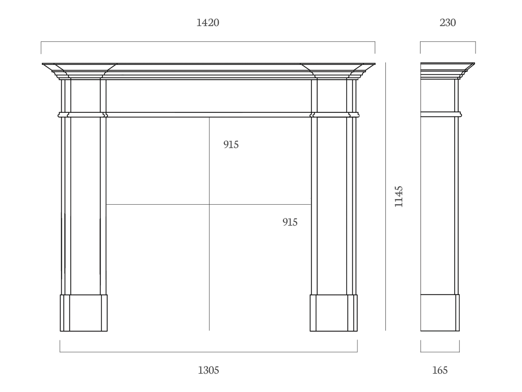 Balham fireplace mantel dimensions Balham fireplace mantel dimensions