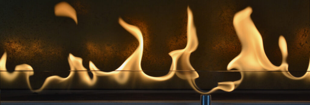 Bioethanol fire flame