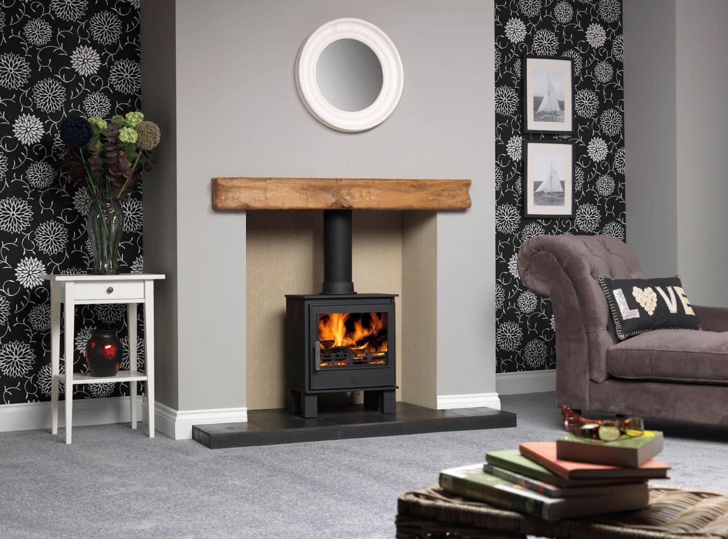 ACR Malvern II Multifuel Stove and mantel