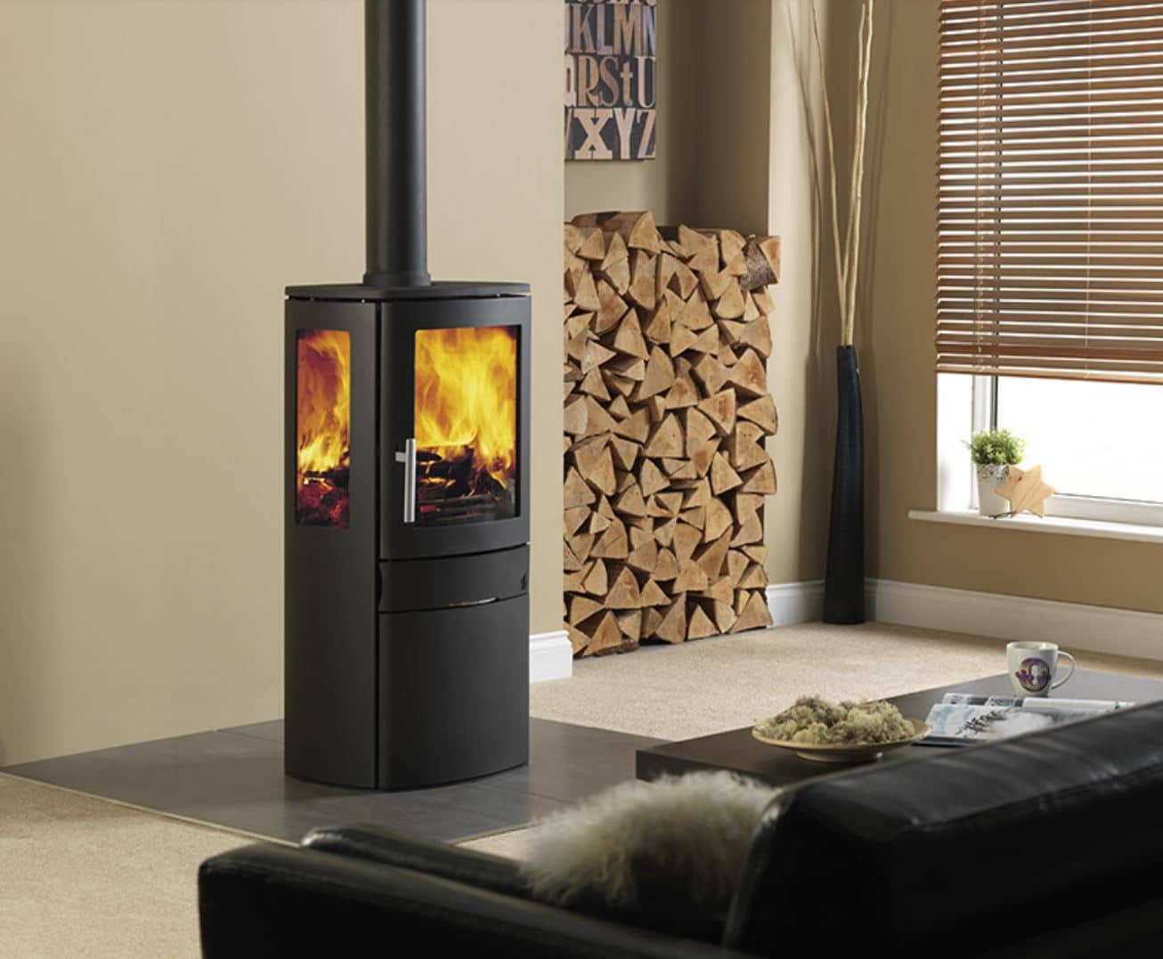 ACR Neo3C Multifuel Stove and decor ACR Neo3C Multifuel Stove and decor