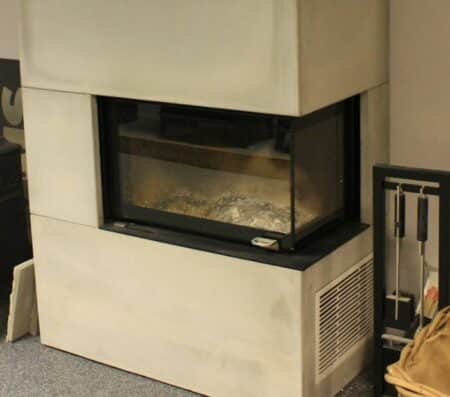 Nordpeis Panama RH Corner Inset with Surround woodburning fire