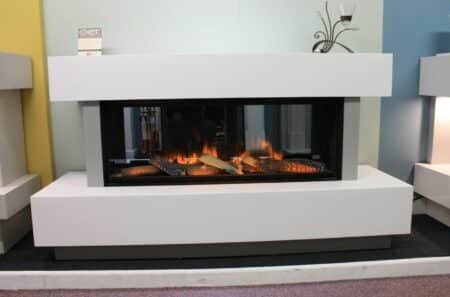 OER Tivoli Suite with Evonic Fires e1030 electric fire without front glass