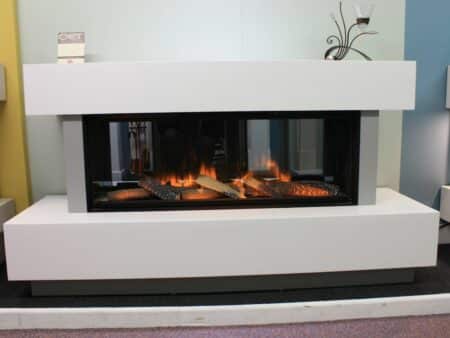 OER Tivoli Suite with Evonic Fires e1030 electric fire without front glass