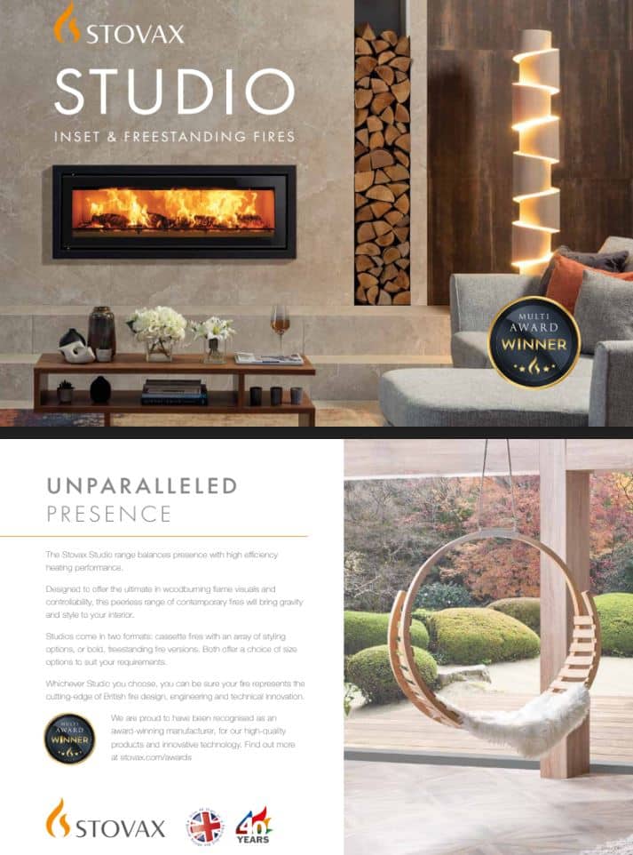 Stovax Studio Inset & Freestanding Fires brochure