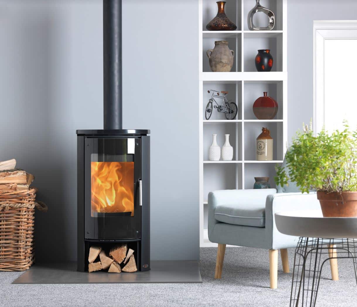 ACR Novus Multifuel Stove in home ACR Novus Multifuel Stove in home
