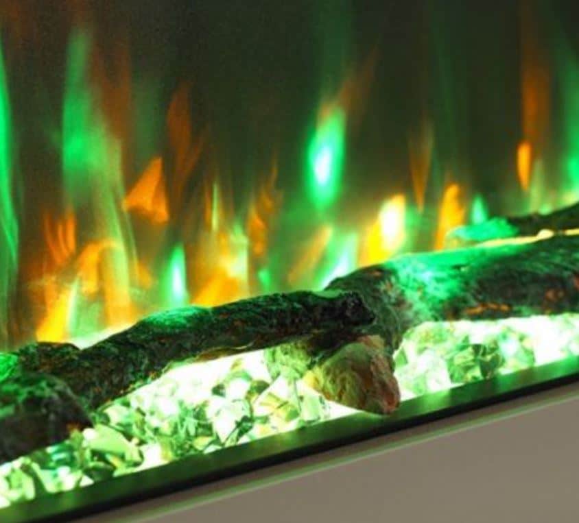 ACR PR-900e Inset Electric Fire green flame