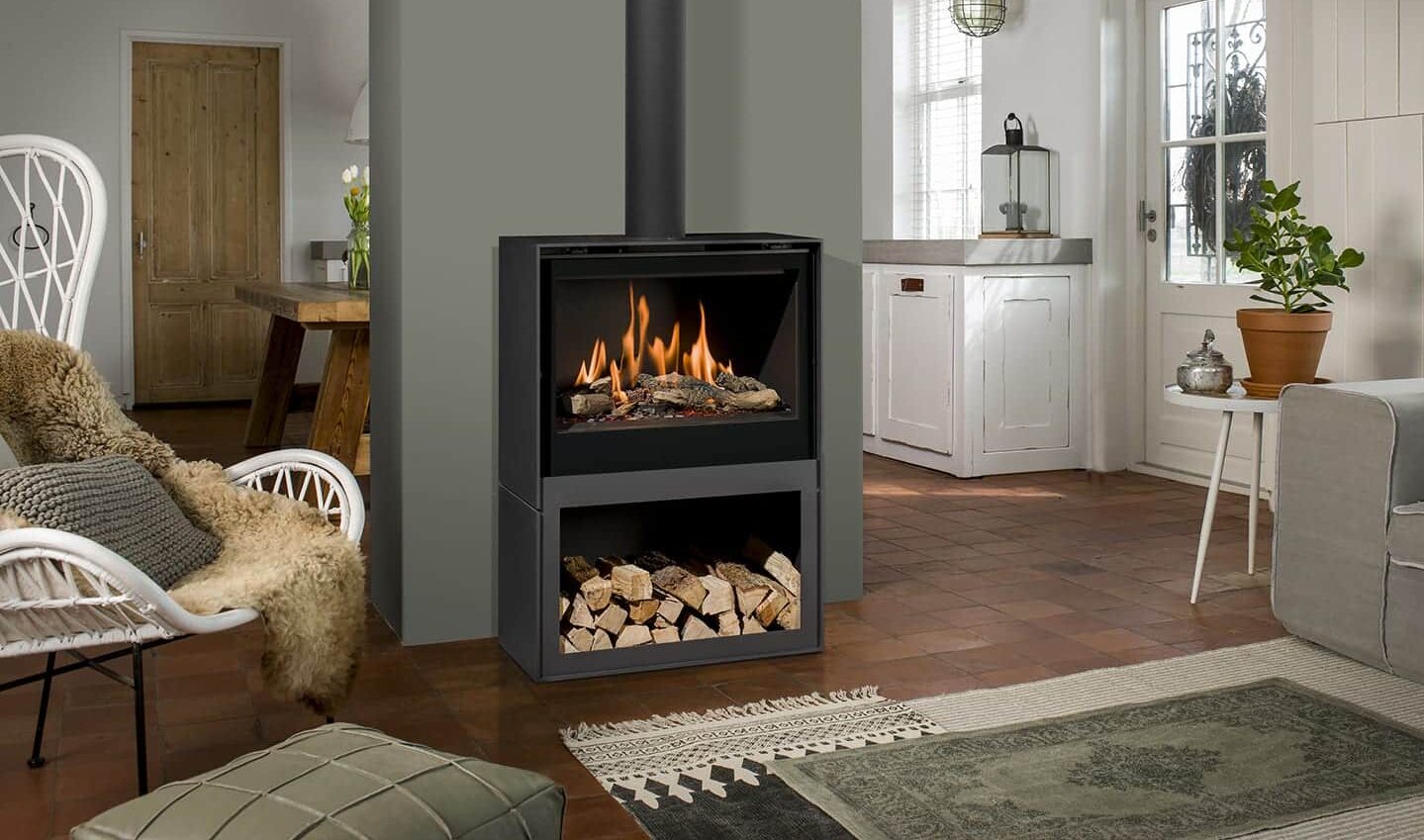 Box gas fire 75 decor Box gas fire 75 decor