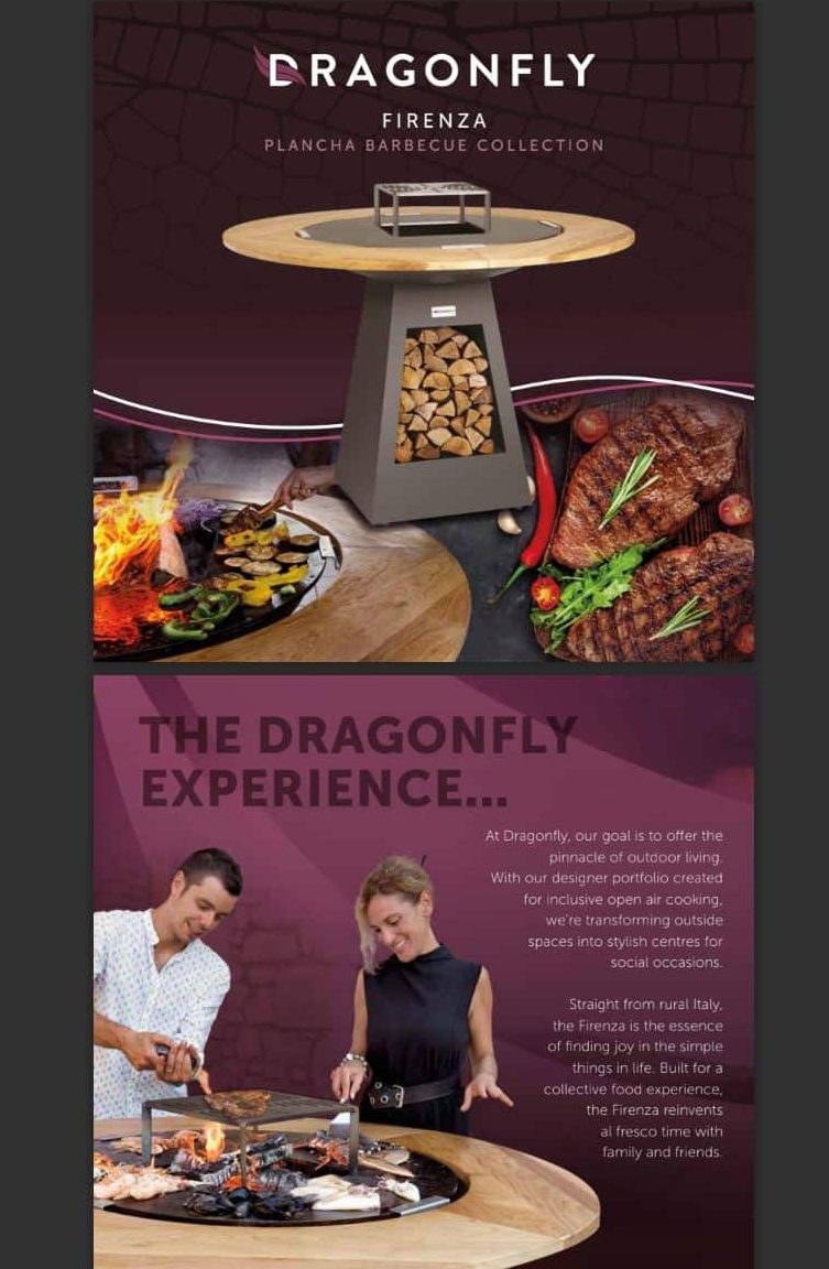 Dragonfly Firenza fireplace brochure