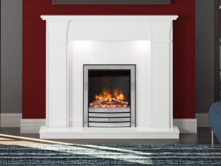 Colebrooke in White Micromarble with Saxton 16 Chrome Front