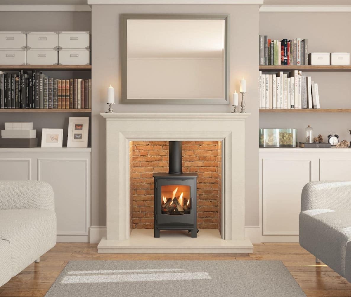 Brookside 5 Gas Fire decor