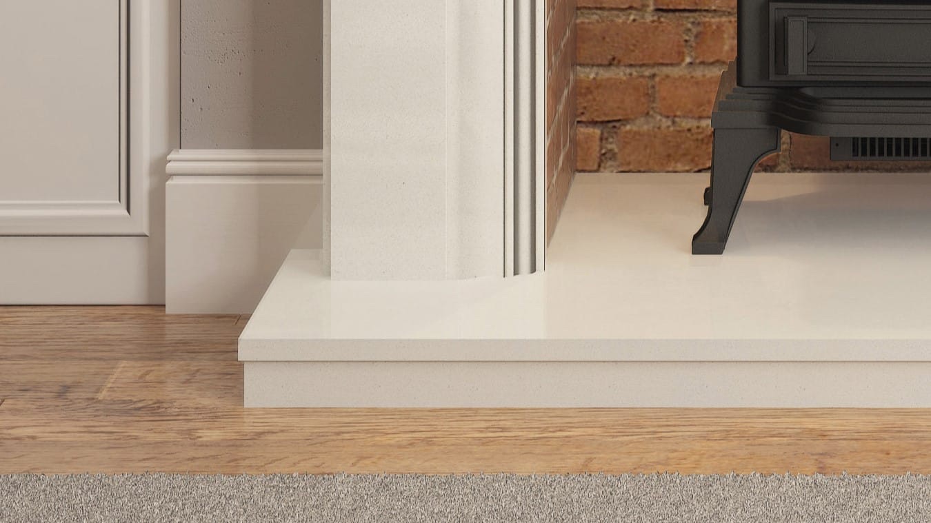 Hargrave Micro Marble Surround bottom detail