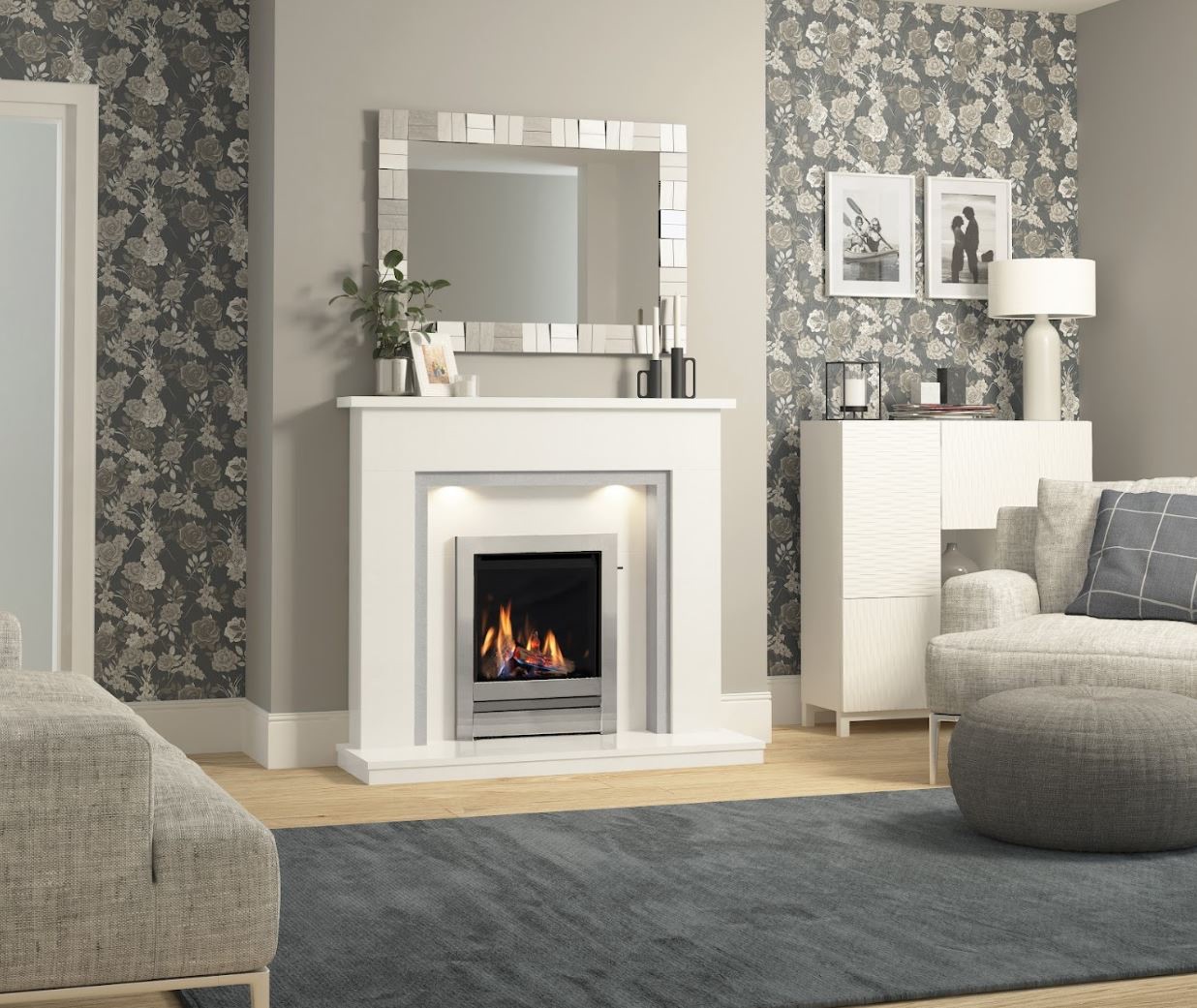 Highcliffe 16 with Edge Front in Chrome decor