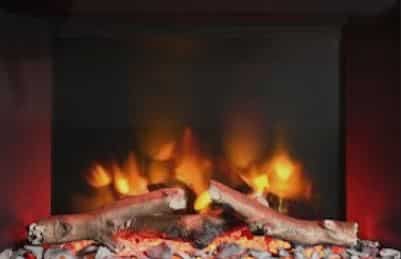 Saxton 22 - Cast Stove Front Electric Inset Fire log effect
