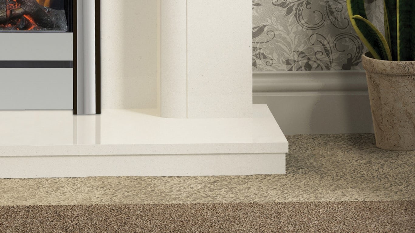 Wansbeck in White Micromarble with Saxton 16 with Chollerton Front in Chrome bottom detail