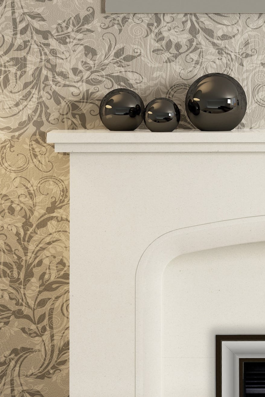 Wansbeck in White Micromarble with Saxton 16 with Chollerton Front in Chrome top detail