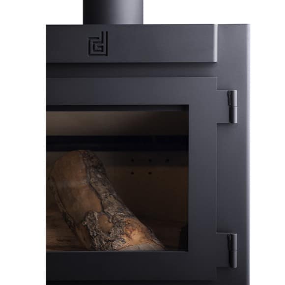 Janinik Medium High Wood Burning Stove side view