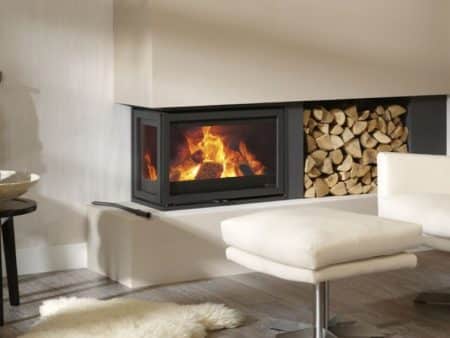 Dik Geurts -Wood burning fire Instyle Corner 660 Low