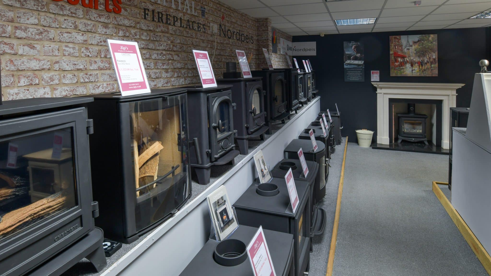 Eco stoves colchester fireplaces showroom