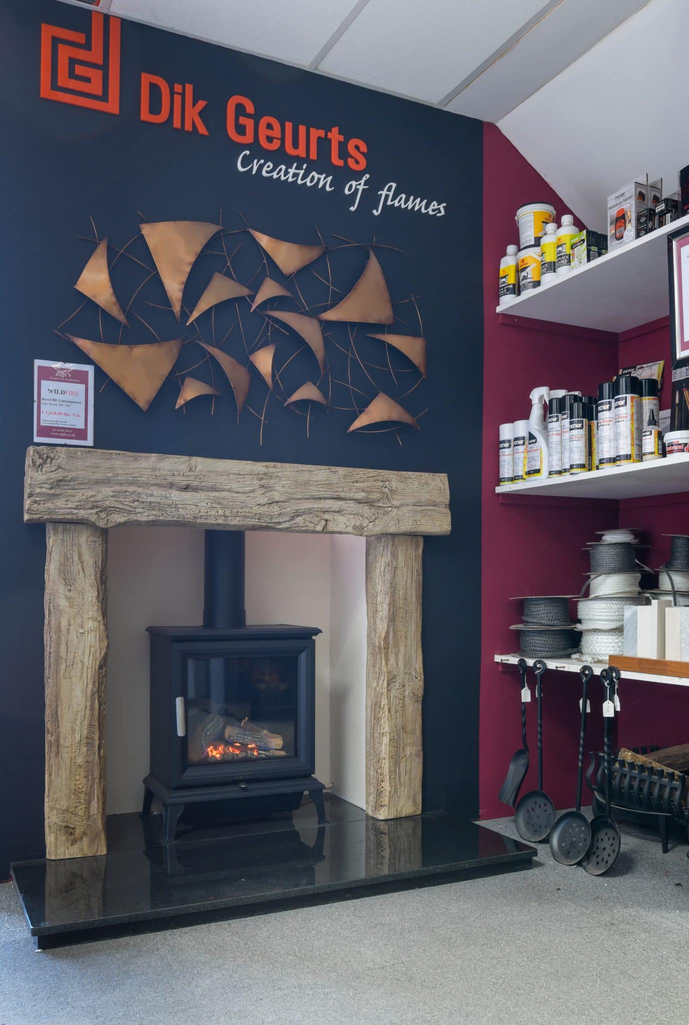 Gas stove Colchester fireplace shop