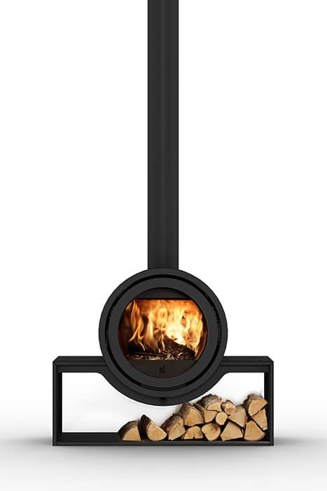 designer wood burning stove