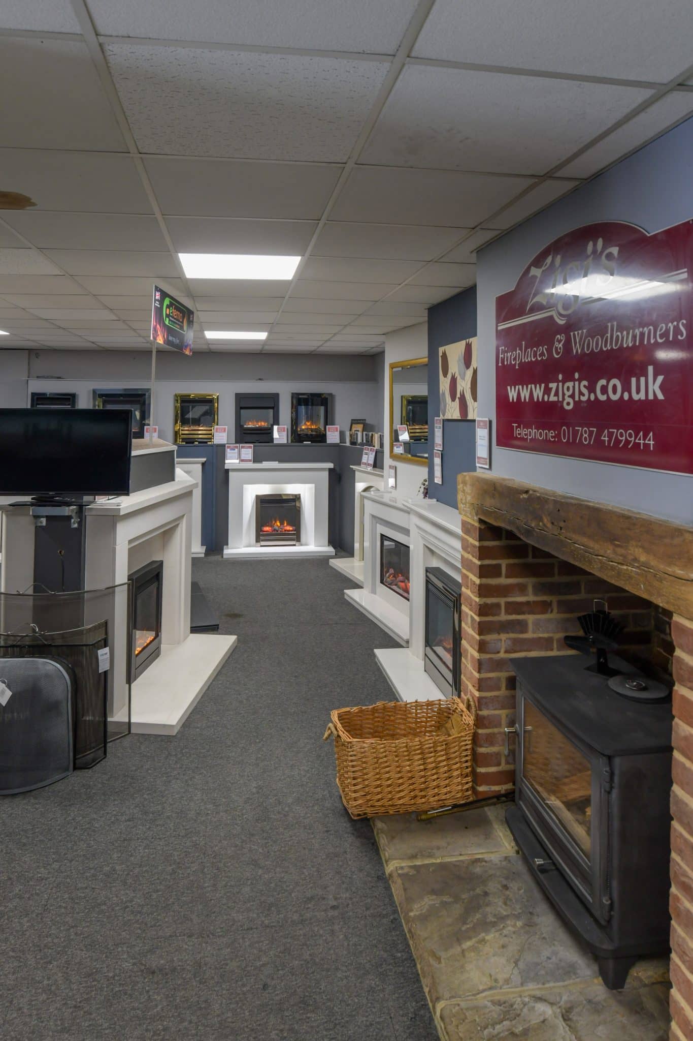 fireplaces in halstead showroom